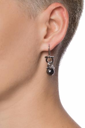 Brass earrings with a logo, zdjęcie 2 Brass earrings with a logo od Salvatore Ferragamo